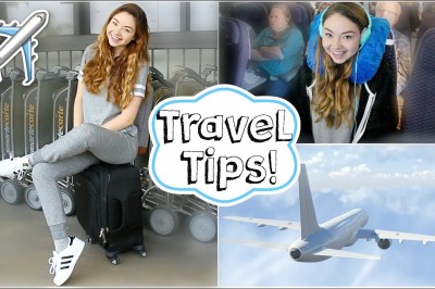 Airplane / Travel Tips + Easy Makeup and Outfit